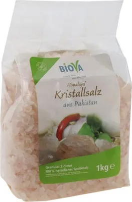 Produktbild von Biova Punjab Kristallsalz - Granulat - 1 KG (2 - 5 mm) Naturbelassen Granulat