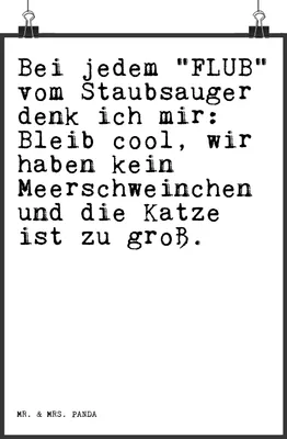 Produktbild von Mr. & Mrs. Panda Bild Bei jedem "FLUB" vom... DIN A3 - Weiß - Geschenk, Mama, Spruch Sprüche Weisheiten Zitate Lustig Weisheit Worte, wanddeko, Kunstdruck, Wandbild, Frau