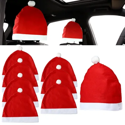 Image de Ensemble de 8 housses de coussins de Noël pour voitures