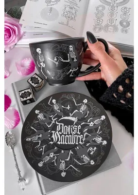 Image de KILLSTAR Tasse à thé avec soucoupe - Danse Macabre
