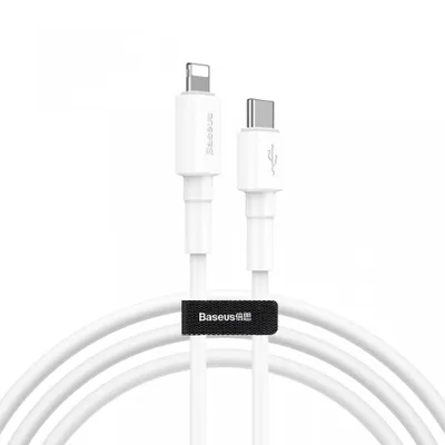 Immagine prodotto di Cavo dati Baseus Tipo C PD / Lightning 18W QC3.0 18W QC3.0 1m bianco (CATLSW-02)