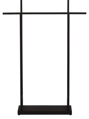 Productafbeelding van Atmooz Pia handdoekhouder – 60 × 15 × hoogte 86 cm – zwarte metalen handdoekhouder – moderne handdoekhouder voor de badkamer