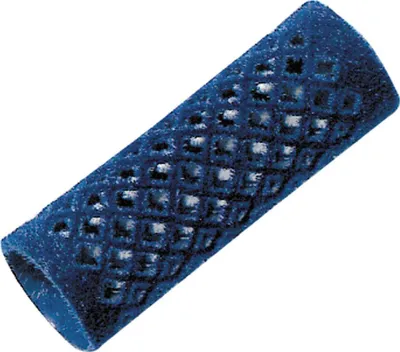 Produktbild von Comair Metallwickler lang 12er 21mm blau beflockt 65mm