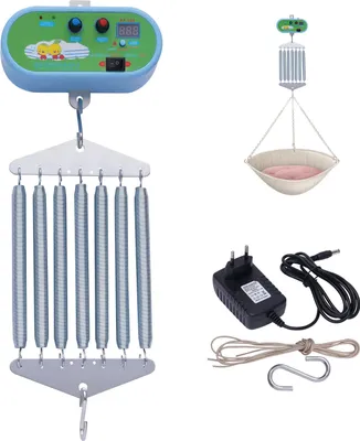 Obrázok produktu pre Elektrický ovládač detskej hojdačky, nastaviteľný časovač, vysoká nosnosť, modrý