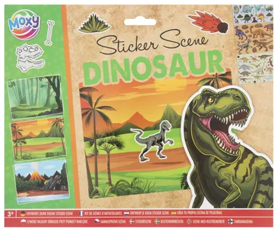 Immagine prodotto di Adesivo per bambini, tema dinosauri, dimensioni 27 x 21 cm