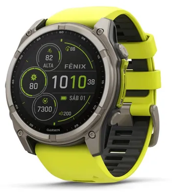 Immagine prodotto di Garmin fenix 8 3.56 cm (1.4") 51 mm Digital 280 x 280 pixels Touchscreen Titanium Wi-Fi GPS (satellite)