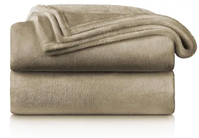 Obrázek produktu pro Deka z mikrovlákna - fleece - 150 x 200 cm - Taupe