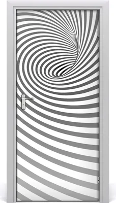 Produktbild von Tulup Türaufkleber 95x205 cm Dekorative Aufkleber Selbstklebend Wasserdichte Tapete Abnehmbar Schlafzimmer Wohnzimmer Wohnkultur - Spiralstreifen