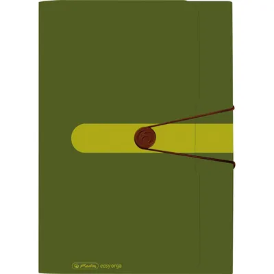 Produktbild von Herlitz Fächermappe 11411253 12Fächer Recycling PP dunkelgrün
