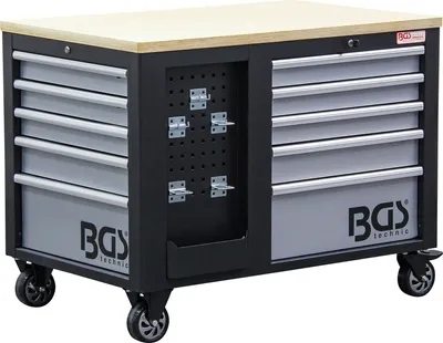 Produktbild von BGS Werkstattwagen 2 x 5 Schubladen 1 Schrank leer - 4199