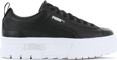 Produktbild von Puma Mayze Classic - Damen Plateau Schuhe Sneakers Leder Schwarz 384209-03 , Größe: EU 37.5 UK 4.5