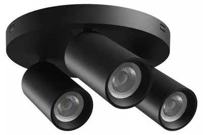 Produktbild von Spectrum Deckenstrahler Madara Altro Schwarz rund Ø22cm max. 3 x 8W GU10 schwenkbar