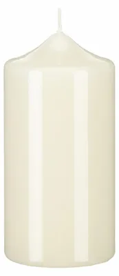 Produktbild von Lackkerzen Stumpenkerzen Elfenbein 150 x Ø 80 mm, 4 Stück