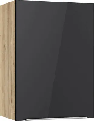 Produktbild von Optifit Hängeschrank Linus984 BxTxH 50 x 34,9 x 70,4 cm anthrazit glänzend zerlegt Anschlag reversibel KFLI OM506-8+