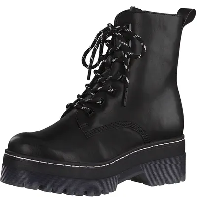 Produktbild von Tamaris Damen Schnürstiefelette Stiefeletten Plateau 1-25220-25, Größe:37 EU, Farbe:Schwarz