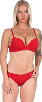 Immagine prodotto di Set di mutandine Push-up-BH mit; Rot 80 Coppa A