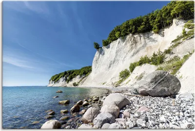 Produktbild von ARTland Leinwandbild Kreidefelsen auf der Insel Rügen 2 Größe: 90x60 cm