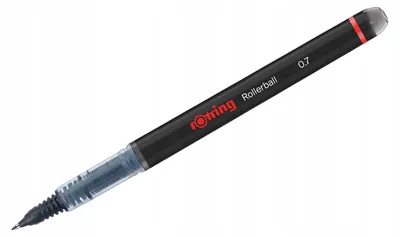 Produktbild von Rotring Rollerball Stift – Schwarz, 0.7mm, für Studium