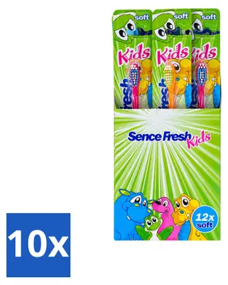 Immagine prodotto di 10 spazzolini morbidi per bambini Sence Fresh Kids - morbidi - confezione - 10 pezzi