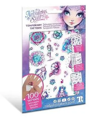Produktbild von Nebulous Stars Temporäre Tattoos - Nebulia, Mehrfarbig, Kinder, Mädchen