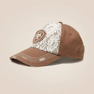 Produktbild von Ariat Damen Lace Logo Cap brown mit Klettverschluss , Größe:onesize
