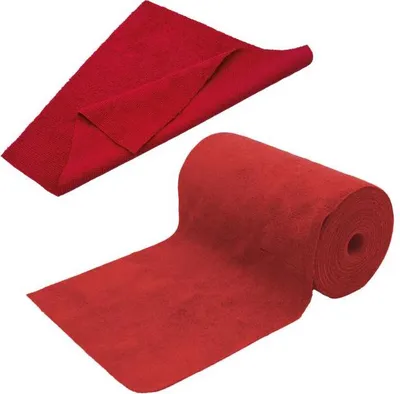 Produktbild von Microfasertuch auf der Rolle, 75 Stück, 30x30cm Farbe: rot