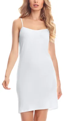 Produktbild von Merry Style Unterkleid Damen kurz Spaghettiträger Kleid MS10-203 (Weiß,XL)