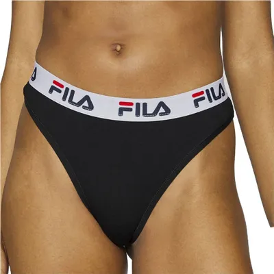Productafbeelding van Fila dames string, model FU6061, kleur: 200 Black, maat: M, artikelnummer: FU6061