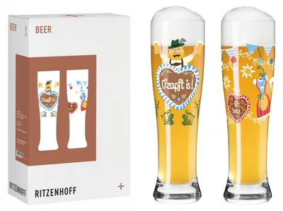 Produktbild von Ritzenhoff Brauchzeit Weizenbierglas-Set 2er 646 ml Kristallglas  Germany