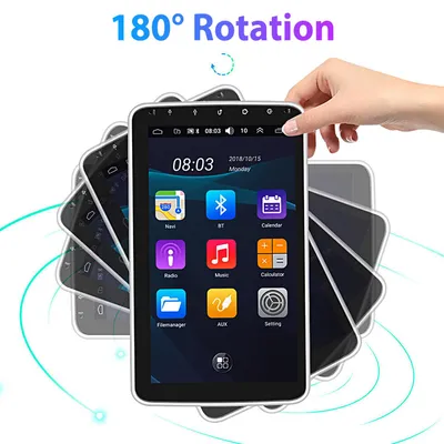Obrázok produktu pre KAM 1DIN 10,1-palcové autorádio s Androidom 15, podporou Carplay, Android Auto, GPS navigáciou, Wi-Fi, Bluetooth, RDS a DSP, s pamäťou 4+64 GB