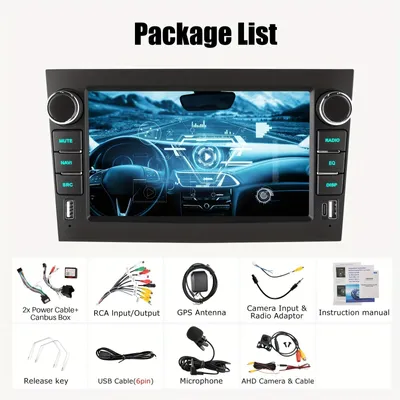 Produktbild von 7-Zoll Android 14 Autoradio – Multimediasystem – Navigationssystem – Autoradio – Autoradiosystem