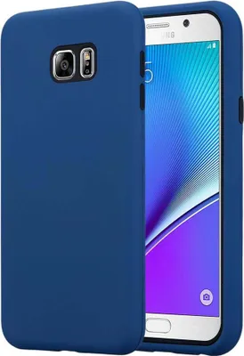 Produktbild von Cadorabo Hülle für Samsung Galaxy NOTE 5 Schutz Hülle in Blau Hybrid Handyhülle Etui TPU Silikon Cover