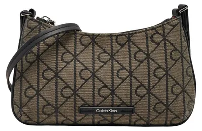 Produktbild von Calvin Klein EMBLEM AOP JACQUARD CONV MINI BA Damen Tasche Schwarz : Größe - UNICA Größe: UNICA