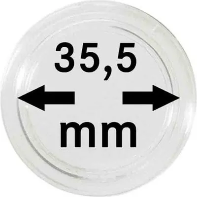 Produktbild von Lindner 2250355P Münzkapseln 35,5 mm-10er Pack