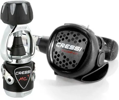 Produktbild von Cressi Xs Compact Mc9 Grey Int Tauchregler-set Schwarz,Silber Schwarz,Silber One Size