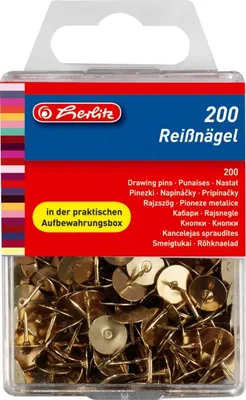Produktbild von Reißnägel VE=5x200 Stück messing