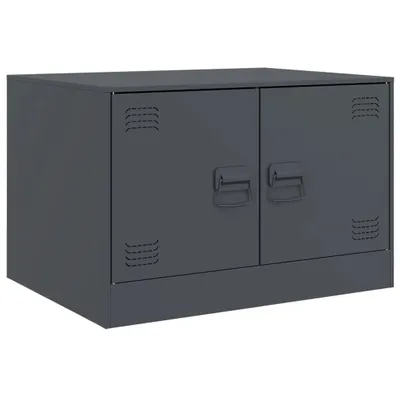 Image de Table basse anthracite 67x50x44 cm acier