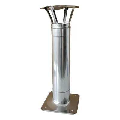 Produktbild von Kaminerhöhung / Schornsteinkopf-Verlängerung einwandig, Edelstahl, Ø 150 mm, Länge 500 mm