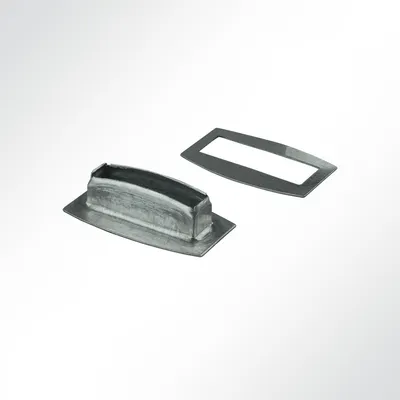Produktbild von Lysel® Rechtecköse 27x8 mm, (BxL) 8x27mm in grau (1 Stück)