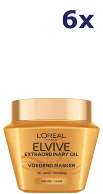 Produktbild von 6x L'Oreal Elvive Masker Voedend Extraordinary Oil