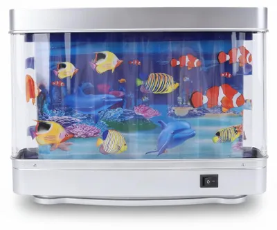 Imagen del producto de Lámpara para acuarios, apta para interior y exterior - Modelo mini - Peces artificiales, Imagen generada por IA