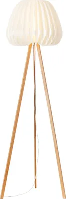Produktbild von BRILLIANT Stehleuchte Inna | dekorative Stehleuchte mit Naturmaterial | Bambus Kunststoff | weiß | 155 cm | 1x E27 max. 60 W | IP20