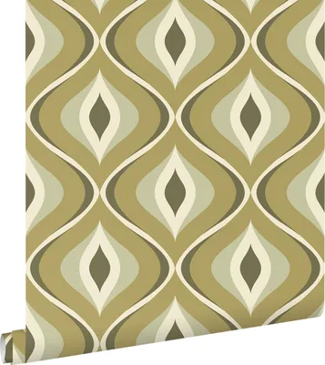 Produktbild von ESTAhome Tapete Retro-Ornamente Graugrün 53 cm x 10.05 m