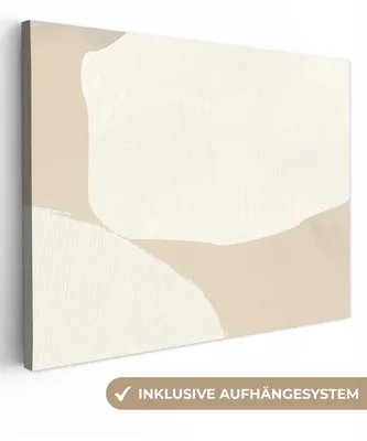 Obrázek produktu pro OneMillionCanvasses® - Obrazy na plátně - Béžová - Abstraktní - Moderní, Fototapeta, Nástěnné dekorace obrazy obývací pokoj, 120x90cm