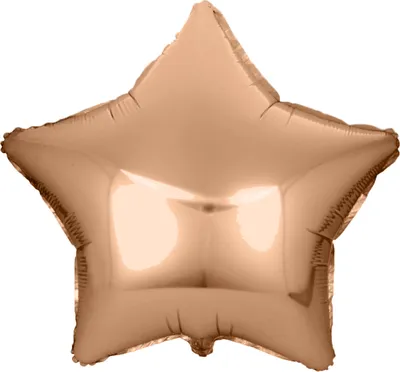 Produktbild von Folienballon Stern, rosegold, ca. 45 cm