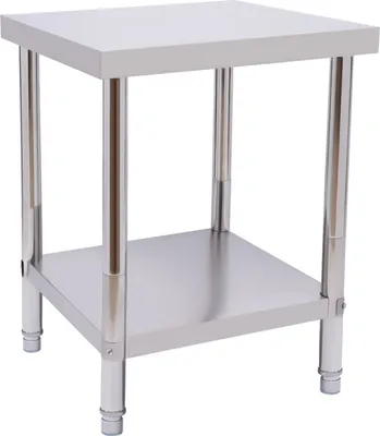 Image de Table en acier inoxydable Table de cuisine professionnelle Table de travail en acier inoxydable Établi Plan de travail Cuisine de campagne