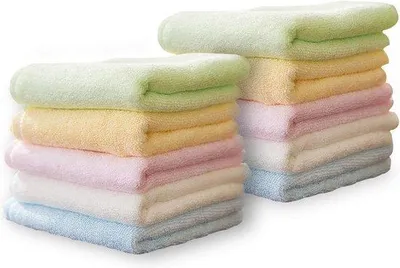 Zdjęcie produktu dla Bambusowe myjki dla niemowląt i dzieci – zestaw 10 sztuk, 25 x 25 cm