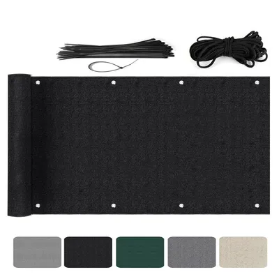 Produktbild von Sekey Balkon Sichtschutz 120×600 cm Terrasse Schutz HDPE Gartenzaun Sichtschutz Windschutz UV-Schutz