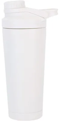 Productafbeelding van RVS eiwitreiniger, dubbelwandig, vacuümgeïsoleerd, 750 ml, wit, lekvrij, met filter