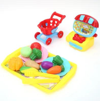 Produktbild von Kinder Simulation Registrierkasse Spielen Spielzeug Warenkorb Spielzeug für Kind Über 3 Jahre Old22Pcs